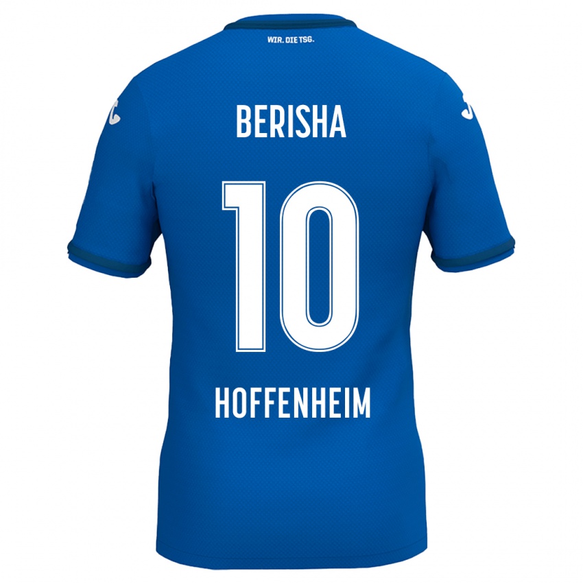 Kinder Mergim Berisha #10 Königsblau Heimtrikot Trikot 2024/25 T-Shirt Schweiz