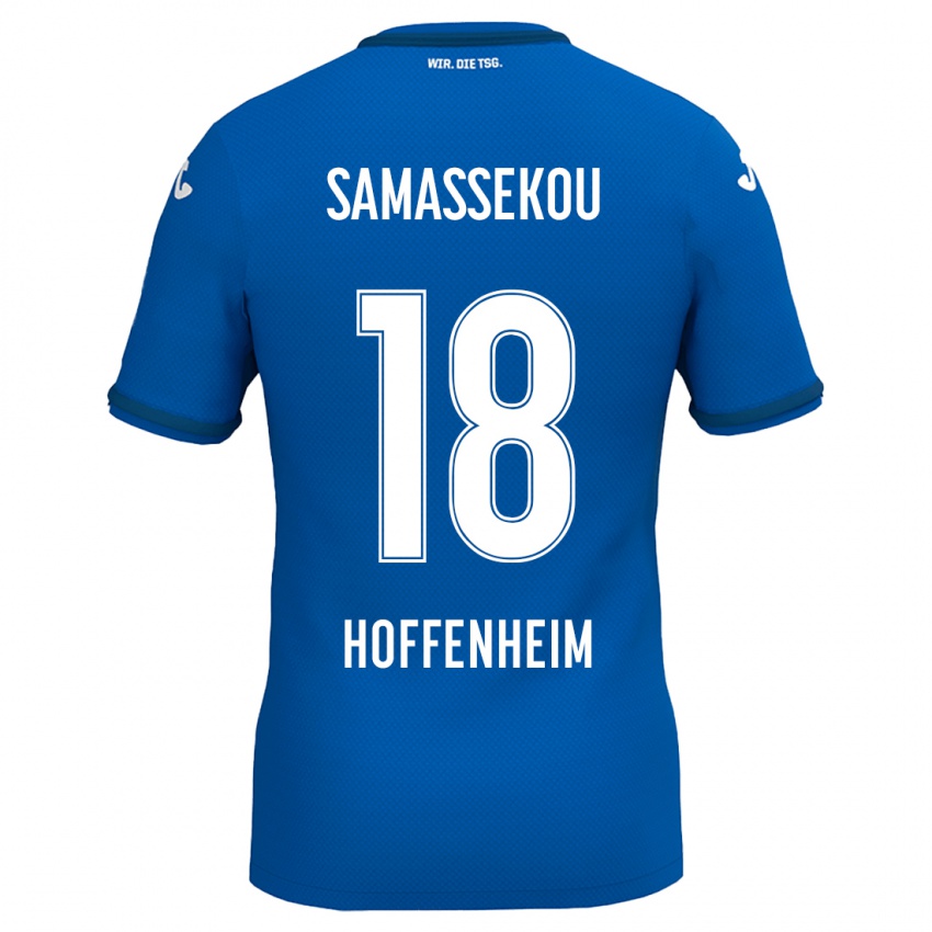 Kinder Diadié Samassékou #18 Königsblau Heimtrikot Trikot 2024/25 T-Shirt Schweiz