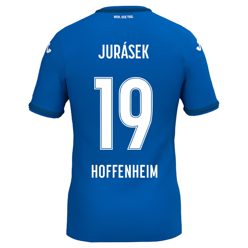 Kinder David Jurásek #19 Königsblau Heimtrikot Trikot 2024/25 T-Shirt Schweiz