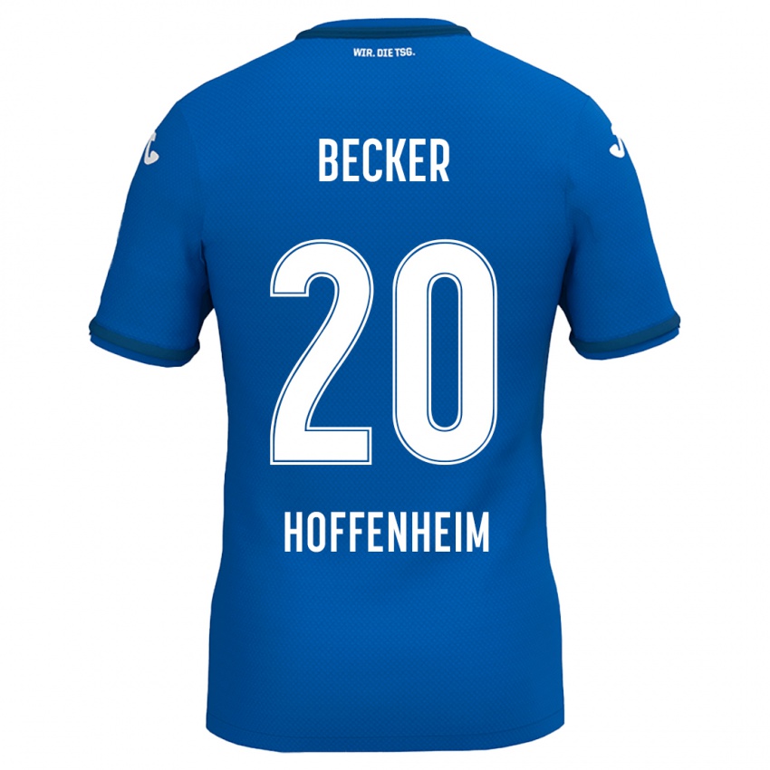 Kinder Finn Ole Becker #20 Königsblau Heimtrikot Trikot 2024/25 T-Shirt Schweiz