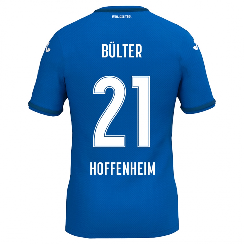 Kinder Marius Bülter #21 Königsblau Heimtrikot Trikot 2024/25 T-Shirt Schweiz