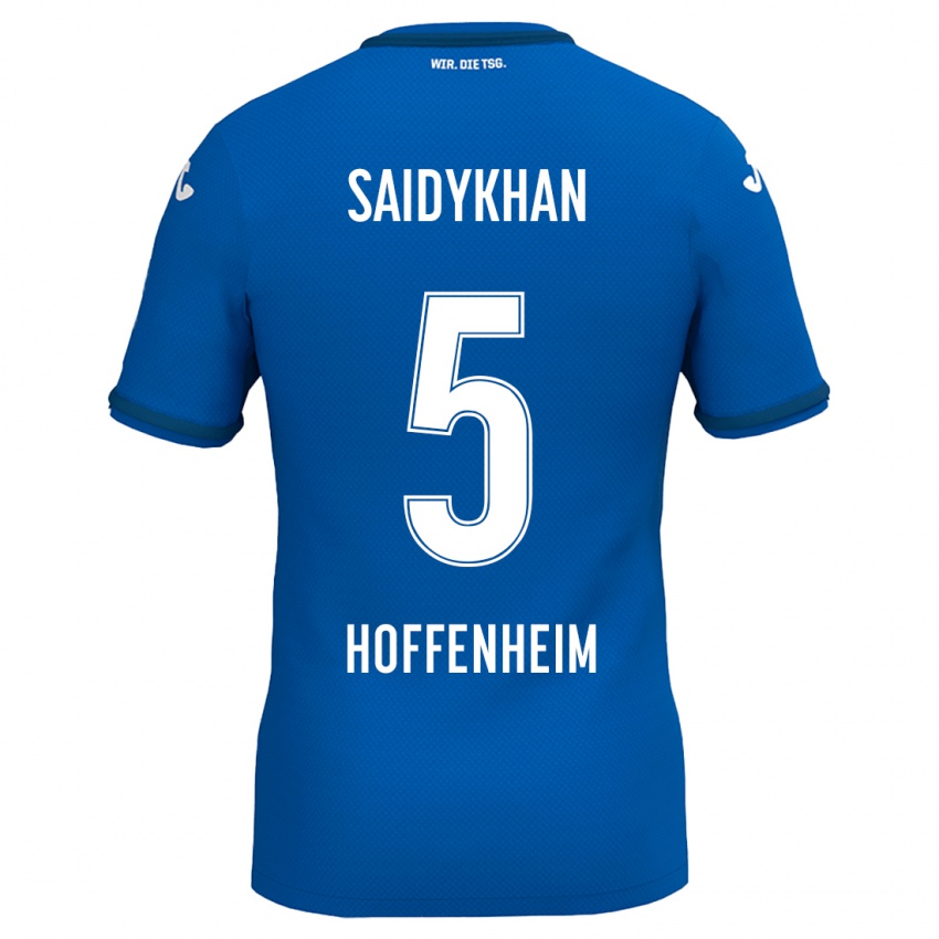 Kinder Ibrahim Saidykhan #5 Königsblau Heimtrikot Trikot 2024/25 T-Shirt Schweiz