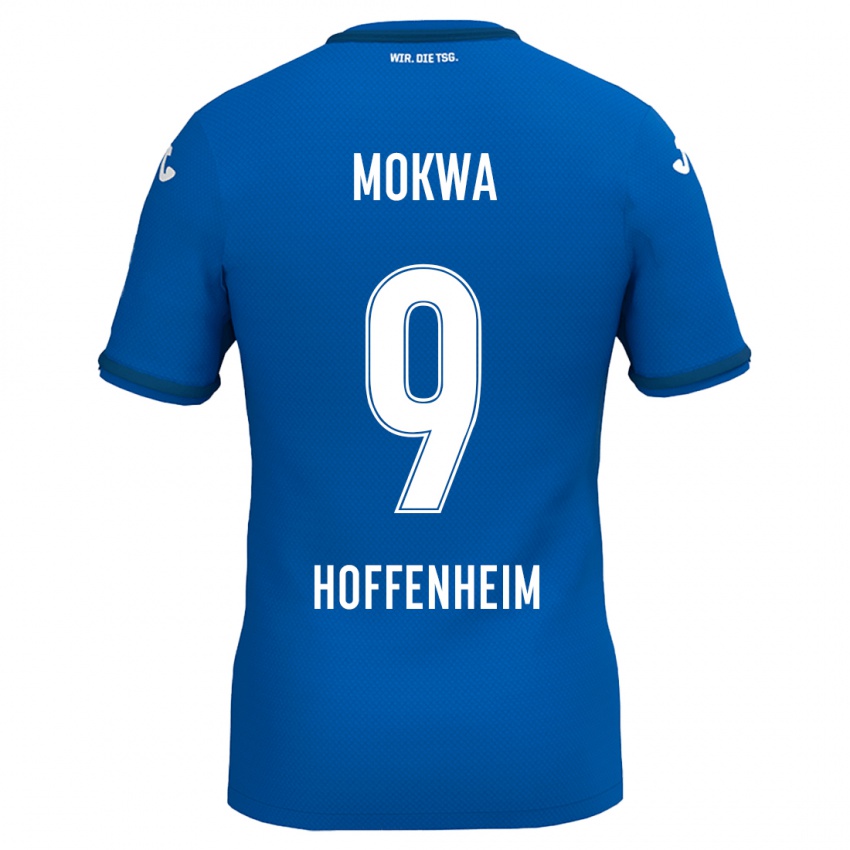 Kinder David Mokwa #9 Königsblau Heimtrikot Trikot 2024/25 T-Shirt Schweiz