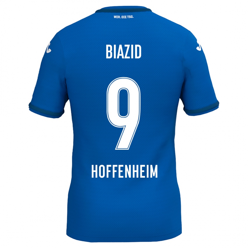 Kinder Zain Biazid #9 Königsblau Heimtrikot Trikot 2024/25 T-Shirt Schweiz