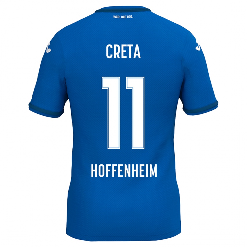 Kinder David Creța #11 Königsblau Heimtrikot Trikot 2024/25 T-Shirt Schweiz