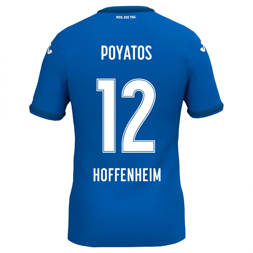 Kinder Miguel Poyatos #12 Königsblau Heimtrikot Trikot 2024/25 T-Shirt Schweiz