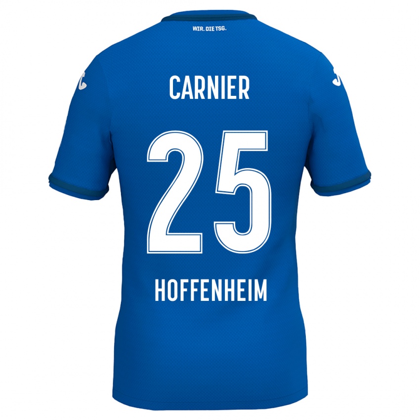 Kinder Alekseï Carnier #25 Königsblau Heimtrikot Trikot 2024/25 T-Shirt Schweiz