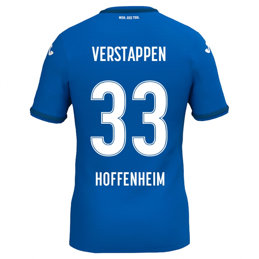 Kinder Eric Verstappen #33 Königsblau Heimtrikot Trikot 2024/25 T-Shirt Schweiz