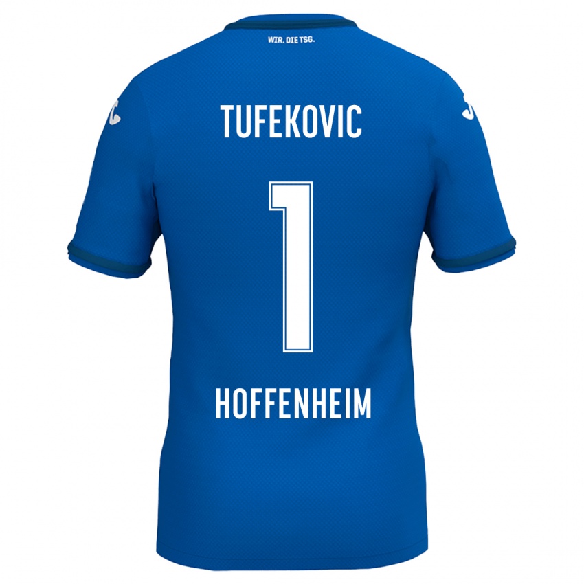 Kinder Martina Tufekovic #1 Königsblau Heimtrikot Trikot 2024/25 T-Shirt Schweiz