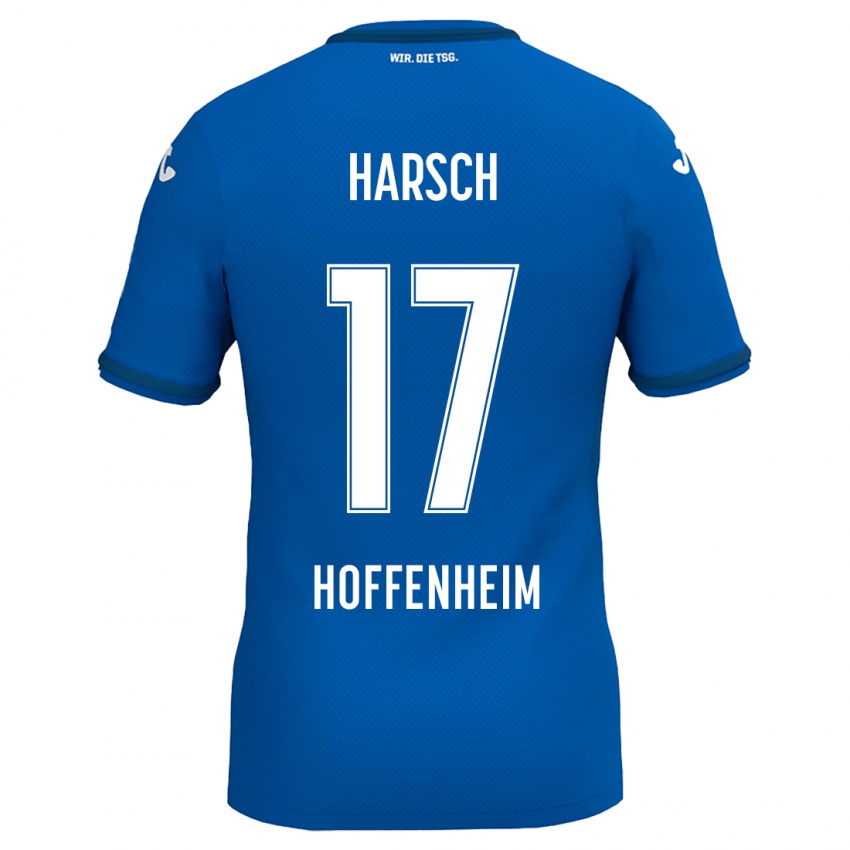 Kinder Franziska Harsch #17 Königsblau Heimtrikot Trikot 2024/25 T-Shirt Schweiz