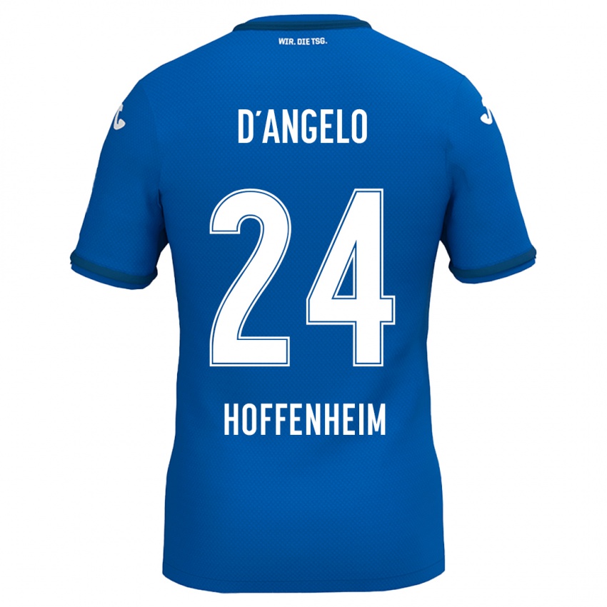 Kinder Chiara D'angelo #24 Königsblau Heimtrikot Trikot 2024/25 T-Shirt Schweiz