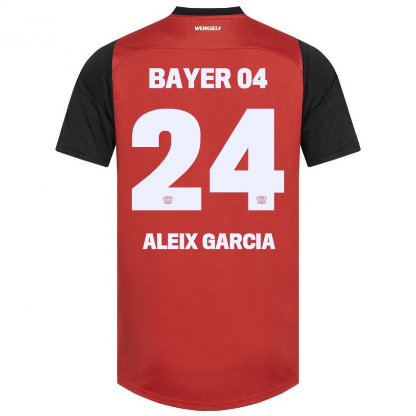 Kinder Aleix García #24 Rot Schwarz Heimtrikot Trikot 2024/25 T-Shirt Schweiz