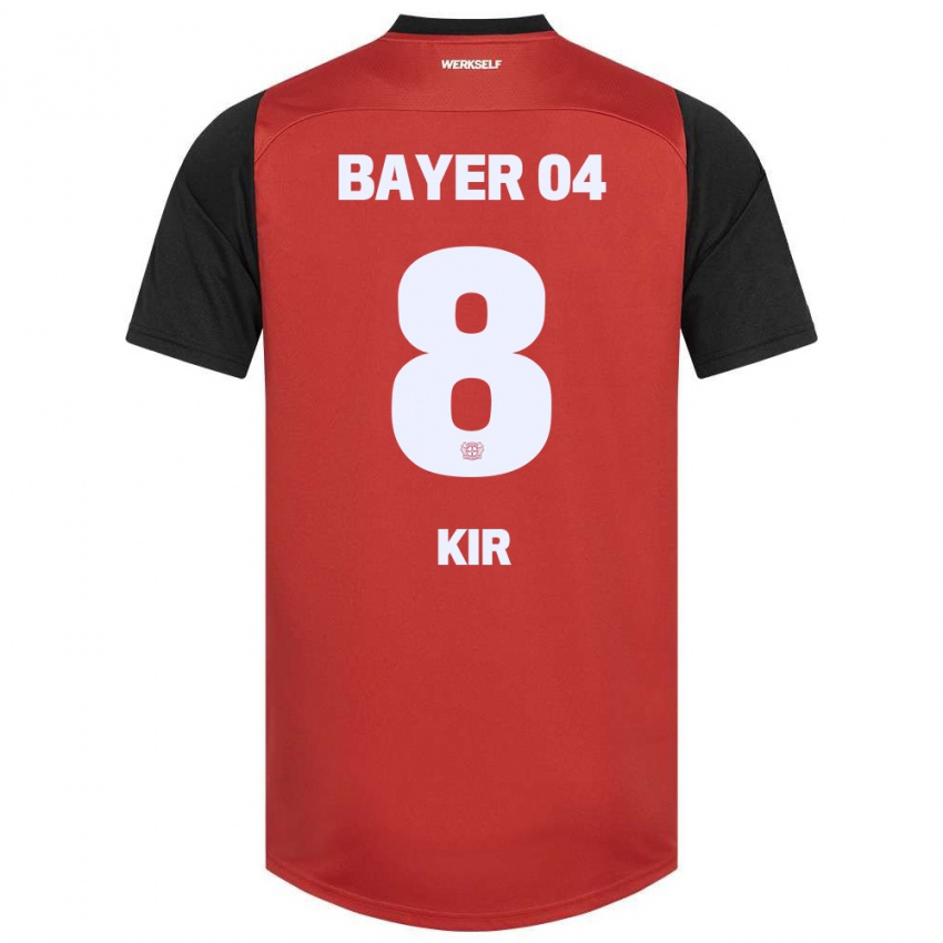 Kinder Burak Kir #8 Rot Schwarz Heimtrikot Trikot 2024/25 T-Shirt Schweiz