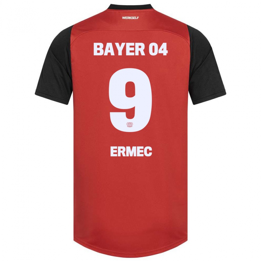 Kinder Berkan Ermec #9 Rot Schwarz Heimtrikot Trikot 2024/25 T-Shirt Schweiz