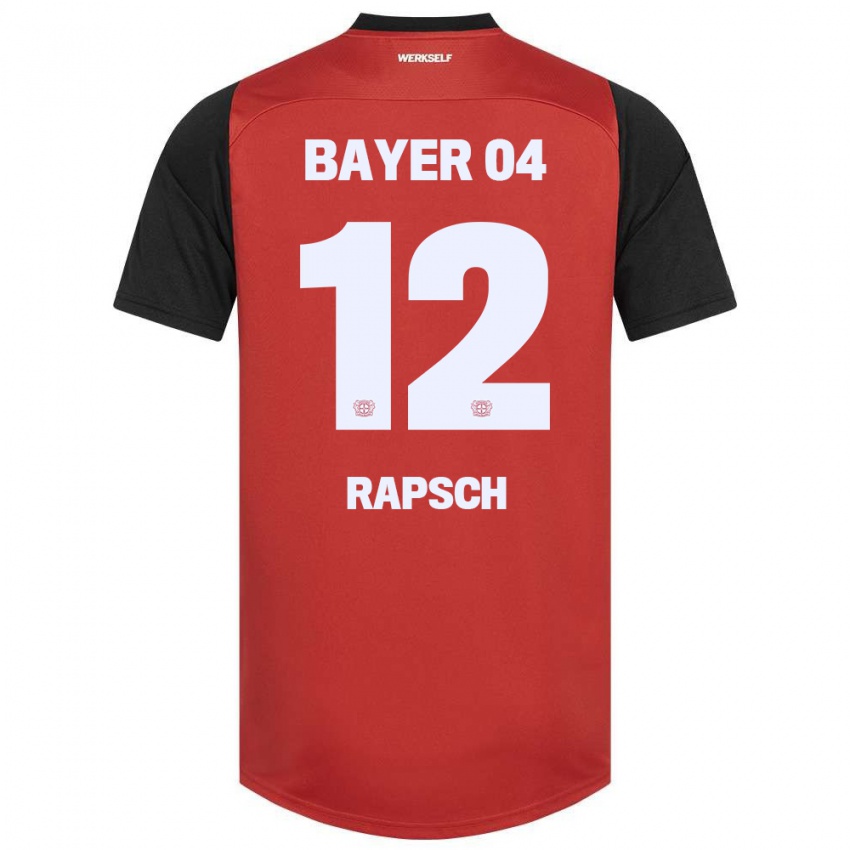 Kinder Simeon Rapsch #12 Rot Schwarz Heimtrikot Trikot 2024/25 T-Shirt Schweiz