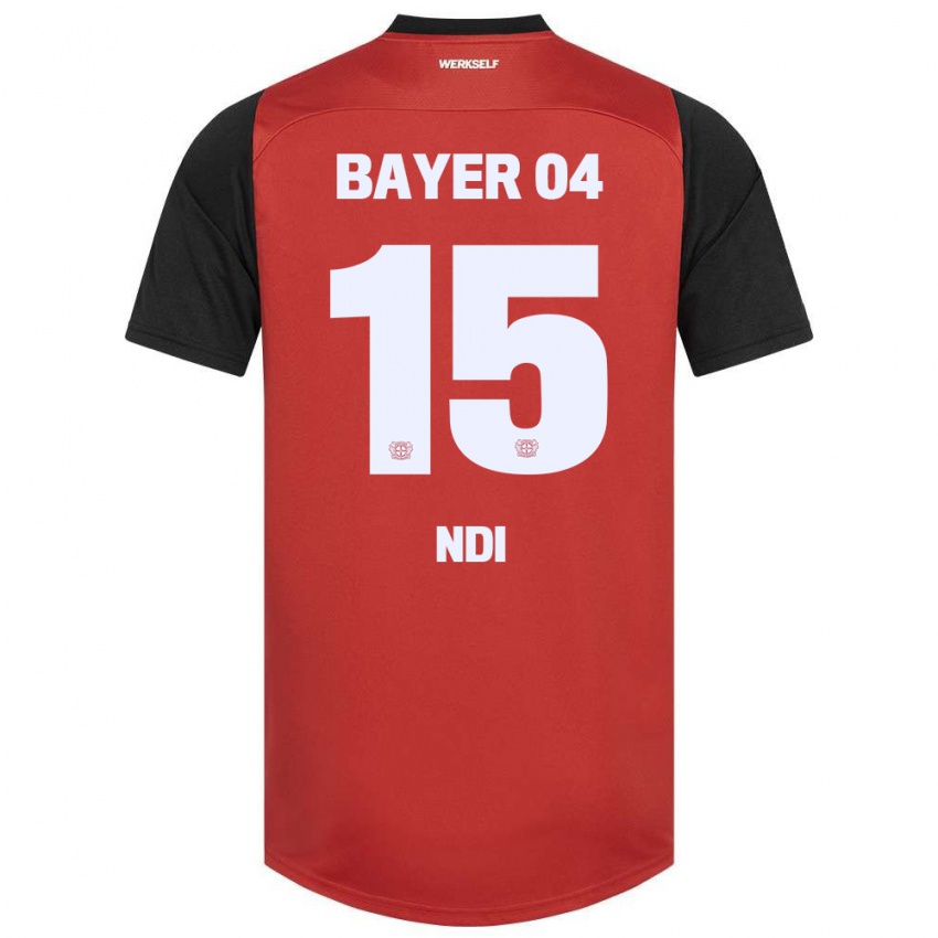 Kinder Bradley Ndi #15 Rot Schwarz Heimtrikot Trikot 2024/25 T-Shirt Schweiz