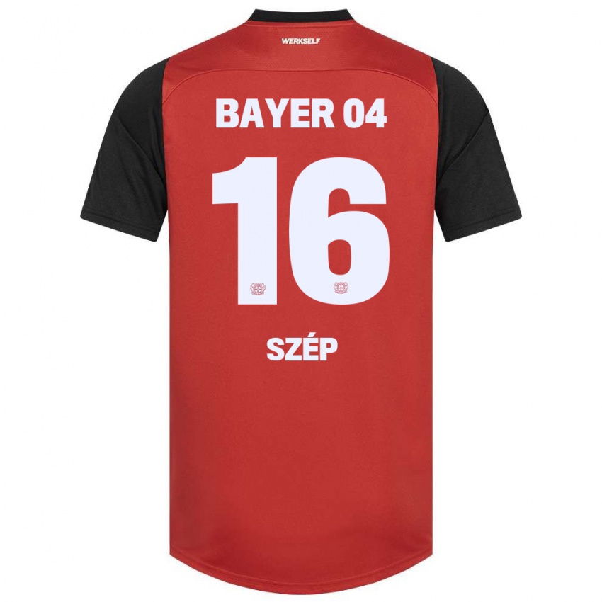 Kinder Márton Szép #16 Rot Schwarz Heimtrikot Trikot 2024/25 T-Shirt Schweiz