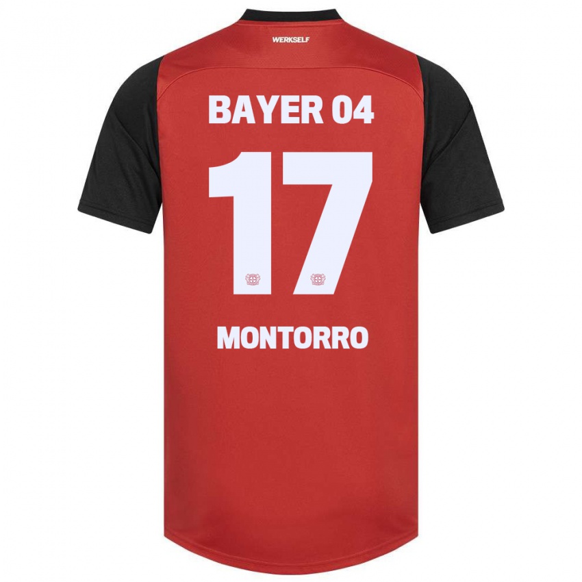 Kinder Josuè Montorro #17 Rot Schwarz Heimtrikot Trikot 2024/25 T-Shirt Schweiz