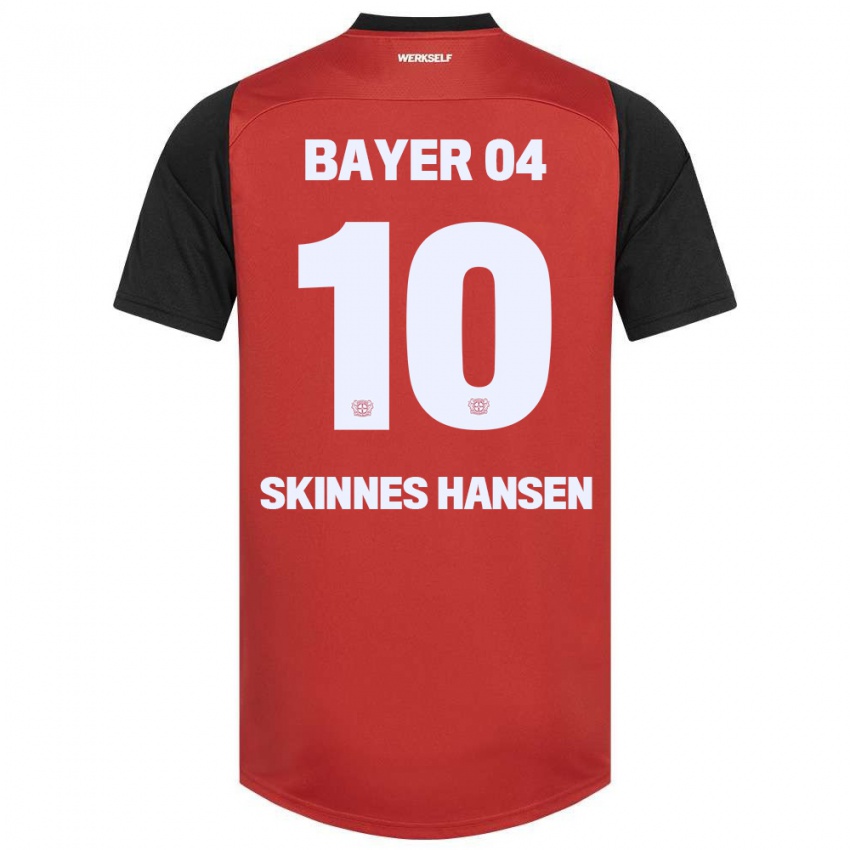 Kinder Synne Skinnes Hansen #10 Rot Schwarz Heimtrikot Trikot 2024/25 T-Shirt Schweiz