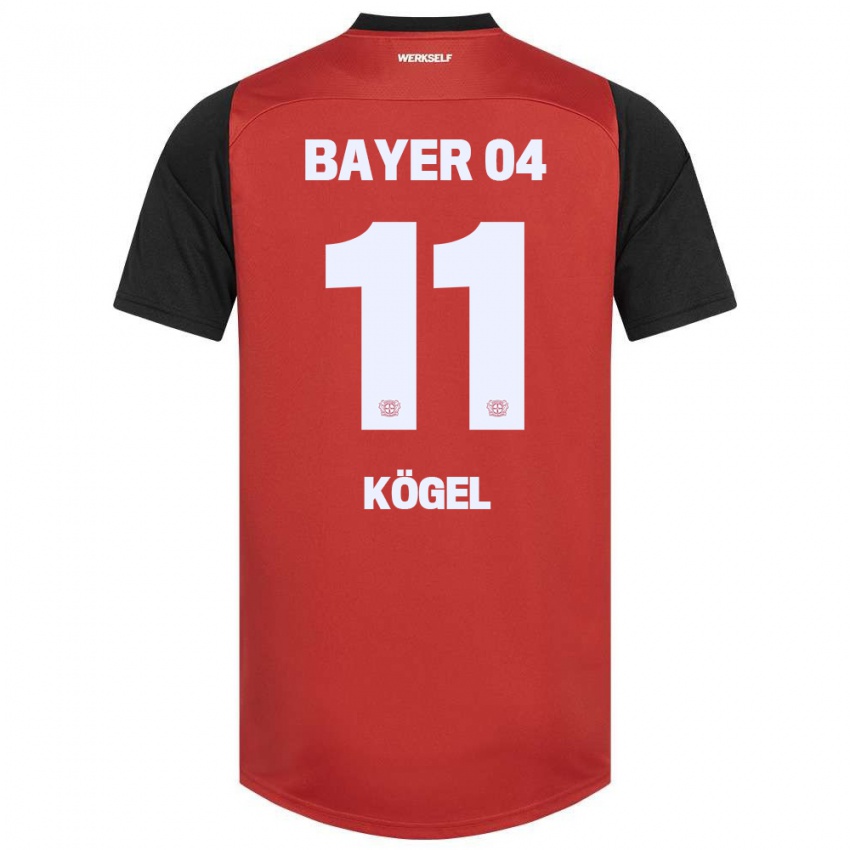 Kinder Kristin Kögel #11 Rot Schwarz Heimtrikot Trikot 2024/25 T-Shirt Schweiz