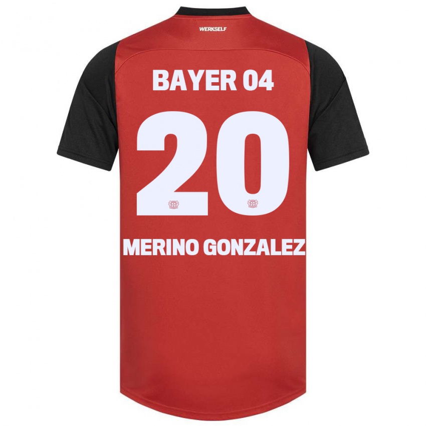 Kinder Estrella Merino Gonzalez #20 Rot Schwarz Heimtrikot Trikot 2024/25 T-Shirt Schweiz