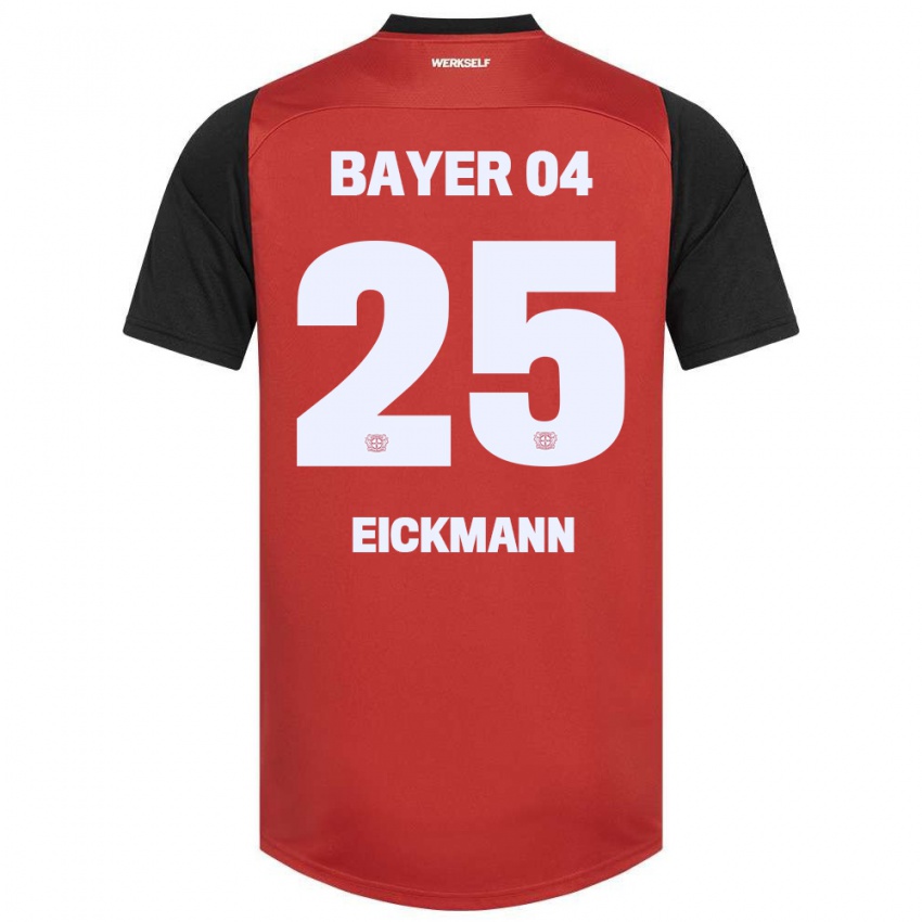 Kinder Mia Eickmann #25 Rot Schwarz Heimtrikot Trikot 2024/25 T-Shirt Schweiz