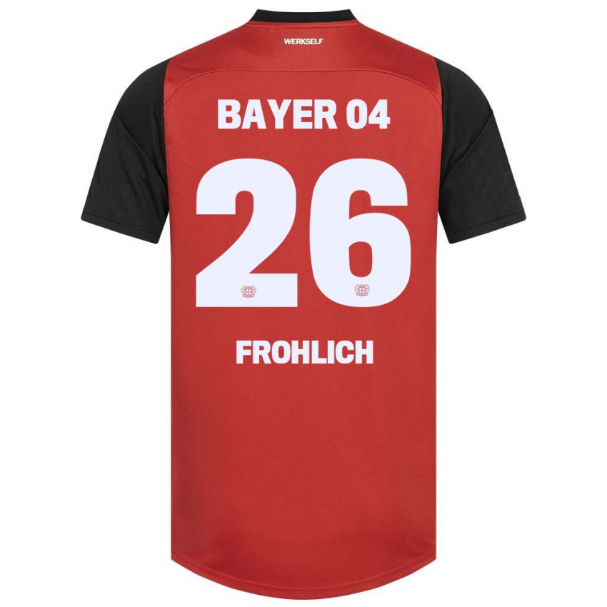 Kinder Clara Fröhlich #26 Rot Schwarz Heimtrikot Trikot 2024/25 T-Shirt Schweiz