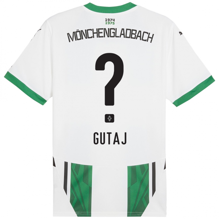 Enfant Maillot Lindsay Gutaj #0 Blanc Vert Tenues Domicile 2024/25 T-Shirt Suisse