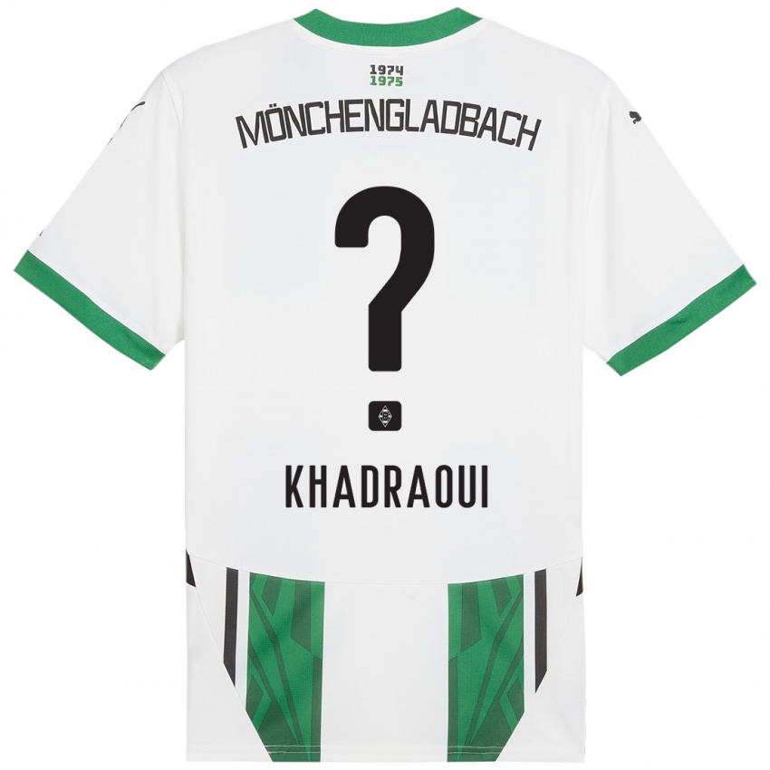 Enfant Maillot Elias Khadraoui #0 Blanc Vert Tenues Domicile 2024/25 T-Shirt Suisse