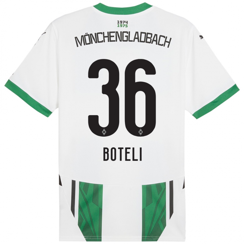 Enfant Maillot Winsley Boteli #36 Blanc Vert Tenues Domicile 2024/25 T-Shirt Suisse