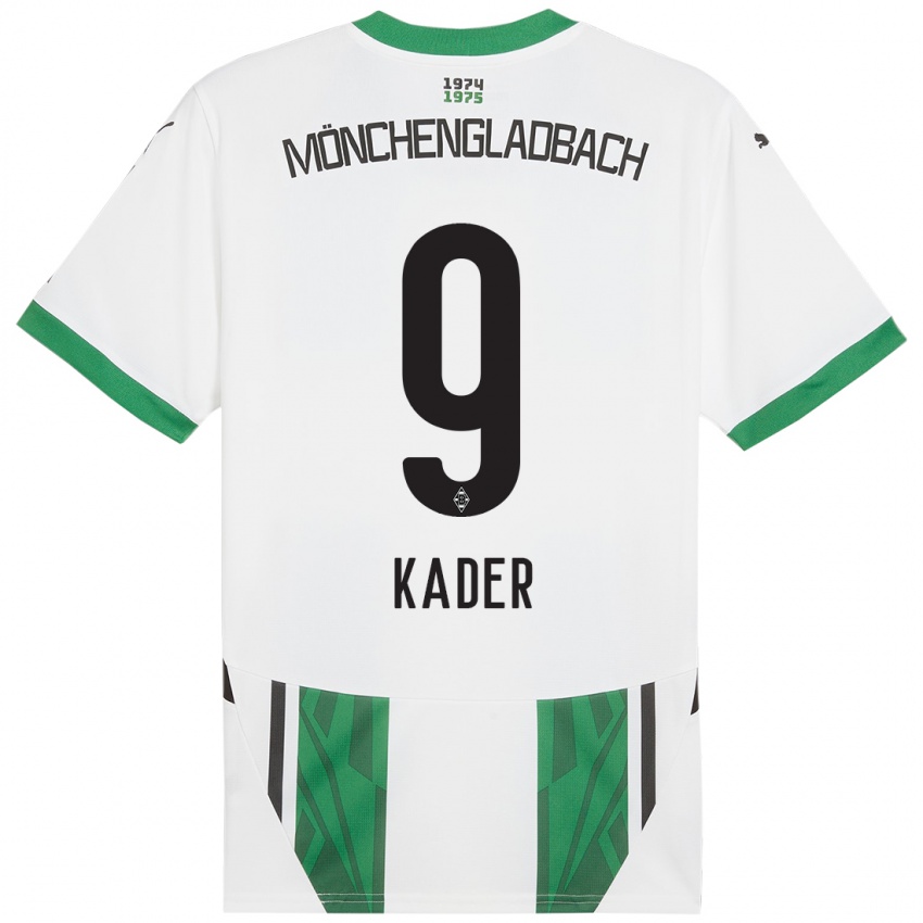 Enfant Maillot Cagatay Kader #9 Blanc Vert Tenues Domicile 2024/25 T-Shirt Suisse