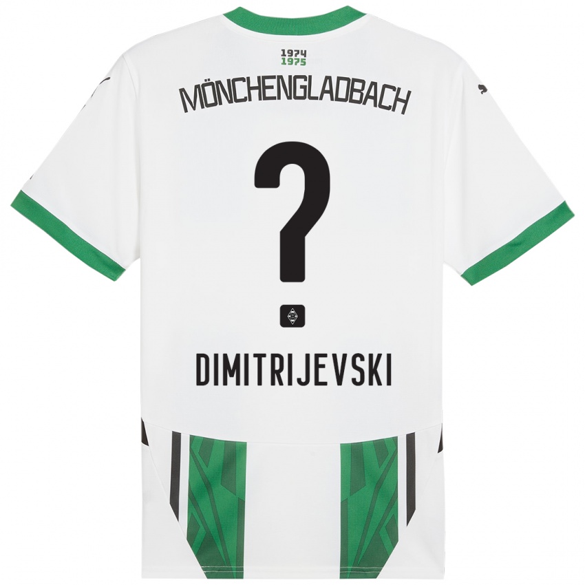 Enfant Maillot Maximilian Dimitrijevski #0 Blanc Vert Tenues Domicile 2024/25 T-Shirt Suisse