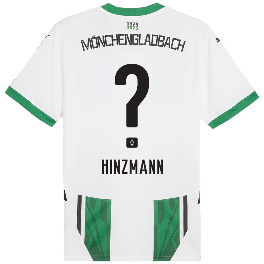 Enfant Maillot Sinan Hinzmann #0 Blanc Vert Tenues Domicile 2024/25 T-Shirt Suisse