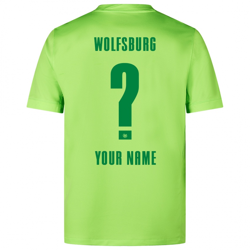 Kinder Ihren Namen #0 Fluoreszierendes Grün Heimtrikot Trikot 2024/25 T-Shirt Schweiz