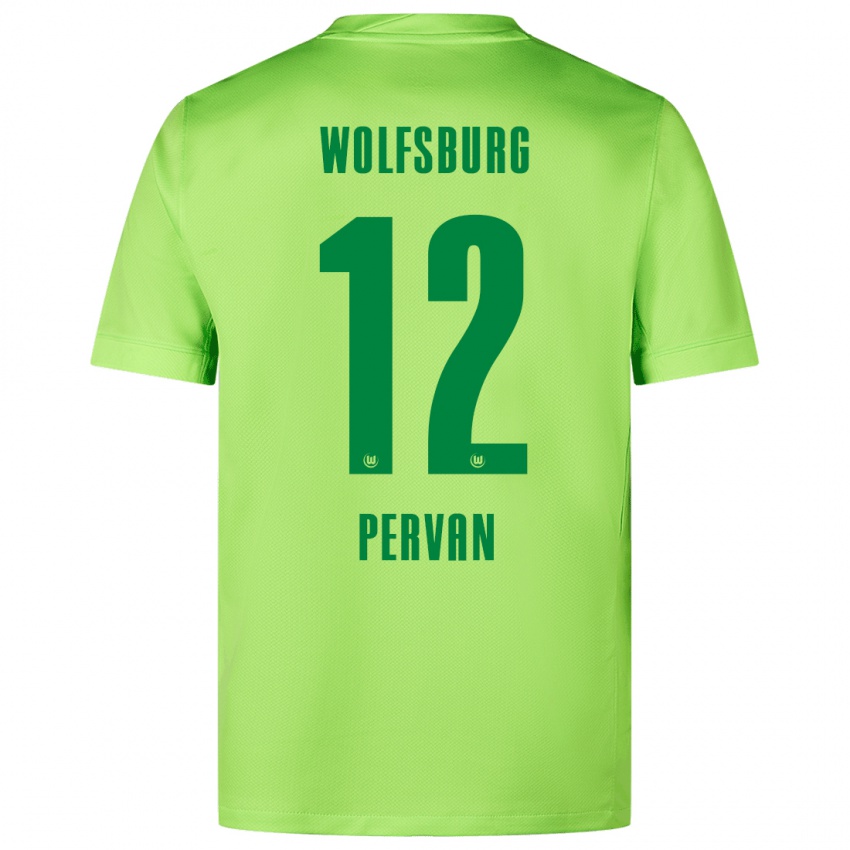 Kinder Pavao Pervan #12 Fluoreszierendes Grün Heimtrikot Trikot 2024/25 T-Shirt Schweiz