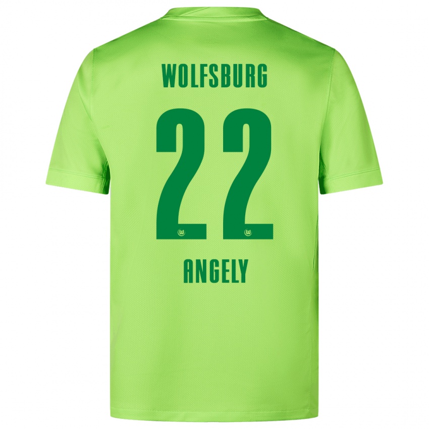 Kinder Mathys Angély #22 Fluoreszierendes Grün Heimtrikot Trikot 2024/25 T-Shirt Schweiz