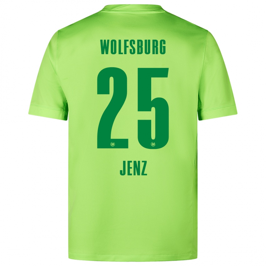 Kinder Moritz Jenz #25 Fluoreszierendes Grün Heimtrikot Trikot 2024/25 T-Shirt Schweiz