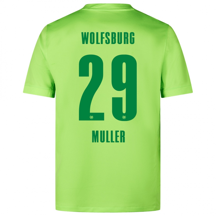 Kinder Marius Müller #29 Fluoreszierendes Grün Heimtrikot Trikot 2024/25 T-Shirt Schweiz