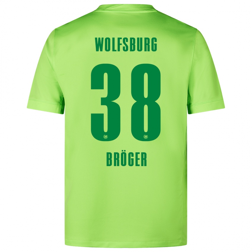 Kinder Bennit Bröger #38 Fluoreszierendes Grün Heimtrikot Trikot 2024/25 T-Shirt Schweiz