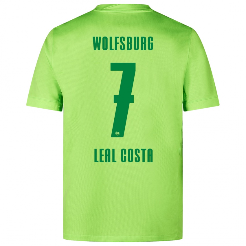 Kinder David Leal Costa #7 Fluoreszierendes Grün Heimtrikot Trikot 2024/25 T-Shirt Schweiz