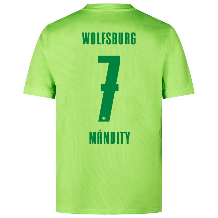 Kinder Márkó Mándity #7 Fluoreszierendes Grün Heimtrikot Trikot 2024/25 T-Shirt Schweiz