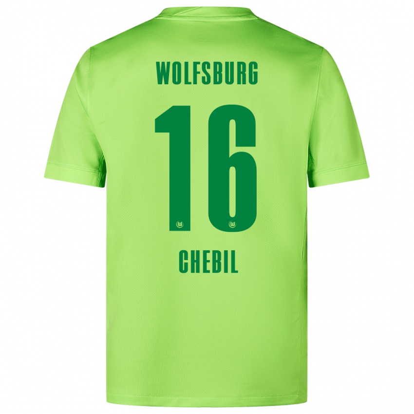 Kinder Yasin Chebil #16 Fluoreszierendes Grün Heimtrikot Trikot 2024/25 T-Shirt Schweiz