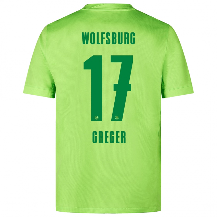 Kinder Max Greger #17 Fluoreszierendes Grün Heimtrikot Trikot 2024/25 T-Shirt Schweiz