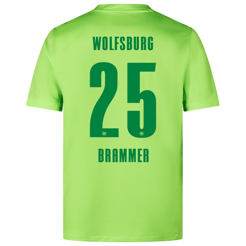 Kinder Ole Brammer #25 Fluoreszierendes Grün Heimtrikot Trikot 2024/25 T-Shirt Schweiz