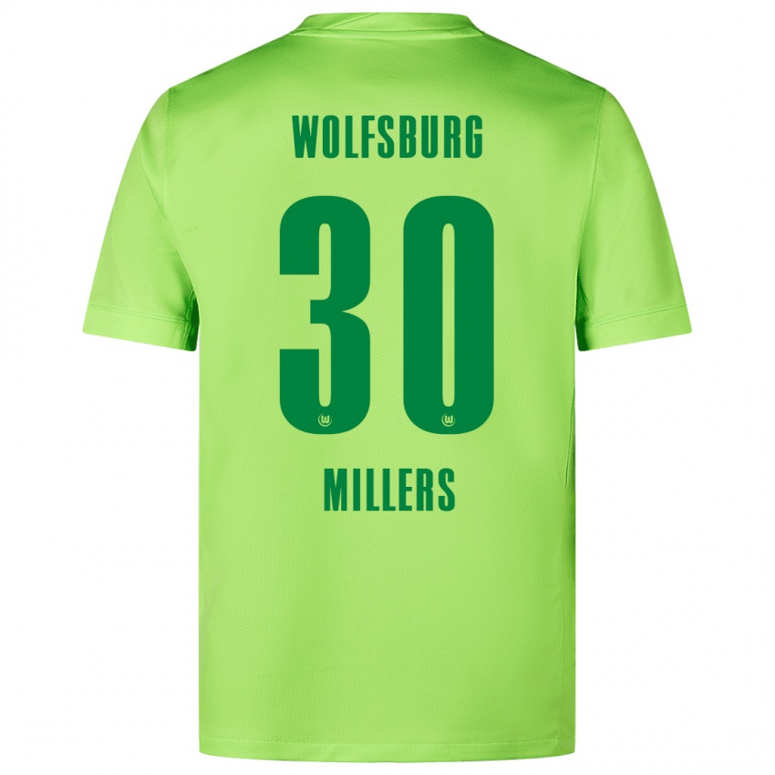 Kinder Kristers Millers #30 Fluoreszierendes Grün Heimtrikot Trikot 2024/25 T-Shirt Schweiz