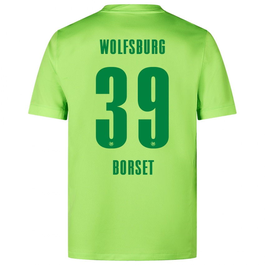 Kinder Anders Rønne Børset #39 Fluoreszierendes Grün Heimtrikot Trikot 2024/25 T-Shirt Schweiz