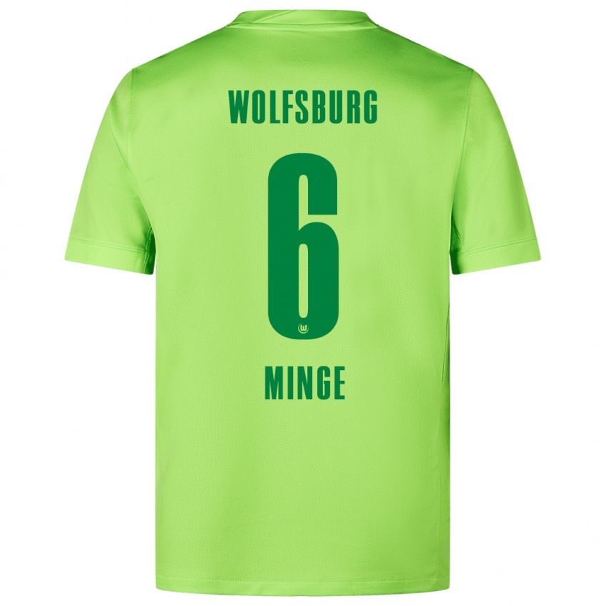 Kinder Janina Minge #6 Fluoreszierendes Grün Heimtrikot Trikot 2024/25 T-Shirt Schweiz