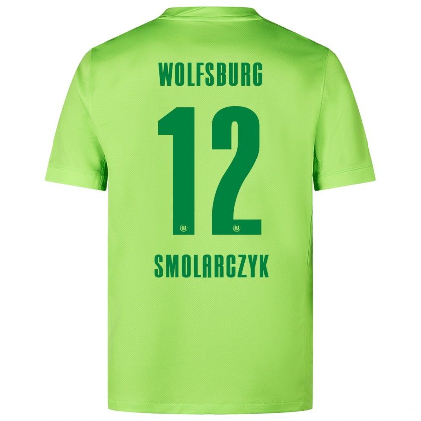 Kinder Nelly Smolarczyk #12 Fluoreszierendes Grün Heimtrikot Trikot 2024/25 T-Shirt Schweiz