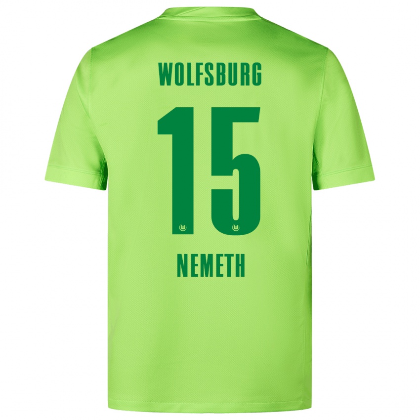 Kinder Diána Németh #15 Fluoreszierendes Grün Heimtrikot Trikot 2024/25 T-Shirt Schweiz