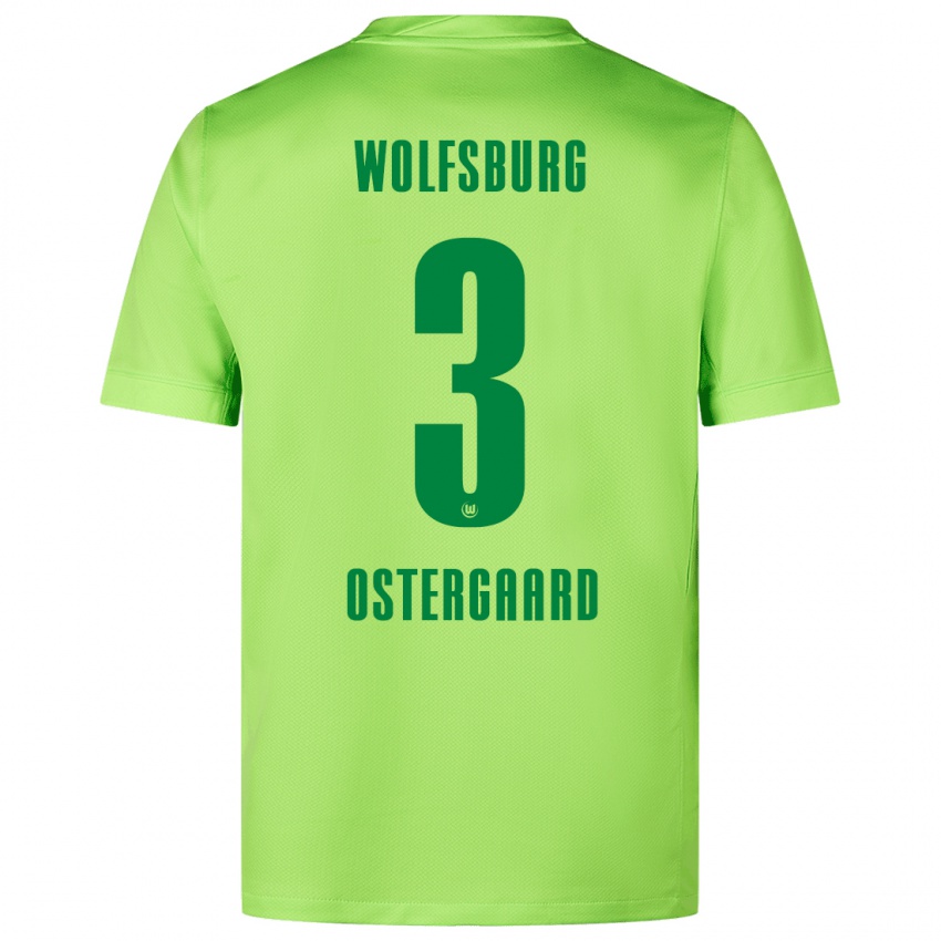 Kinder Christian Östergaard #3 Fluoreszierendes Grün Heimtrikot Trikot 2024/25 T-Shirt Schweiz